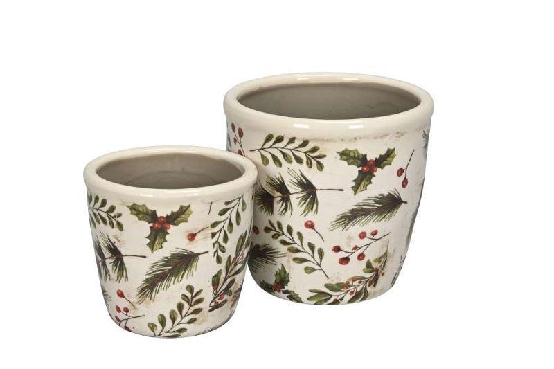 Набор из 2-х кашпо "Падуб"