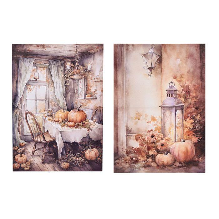 Панно "Осенний дом" в ассортименте