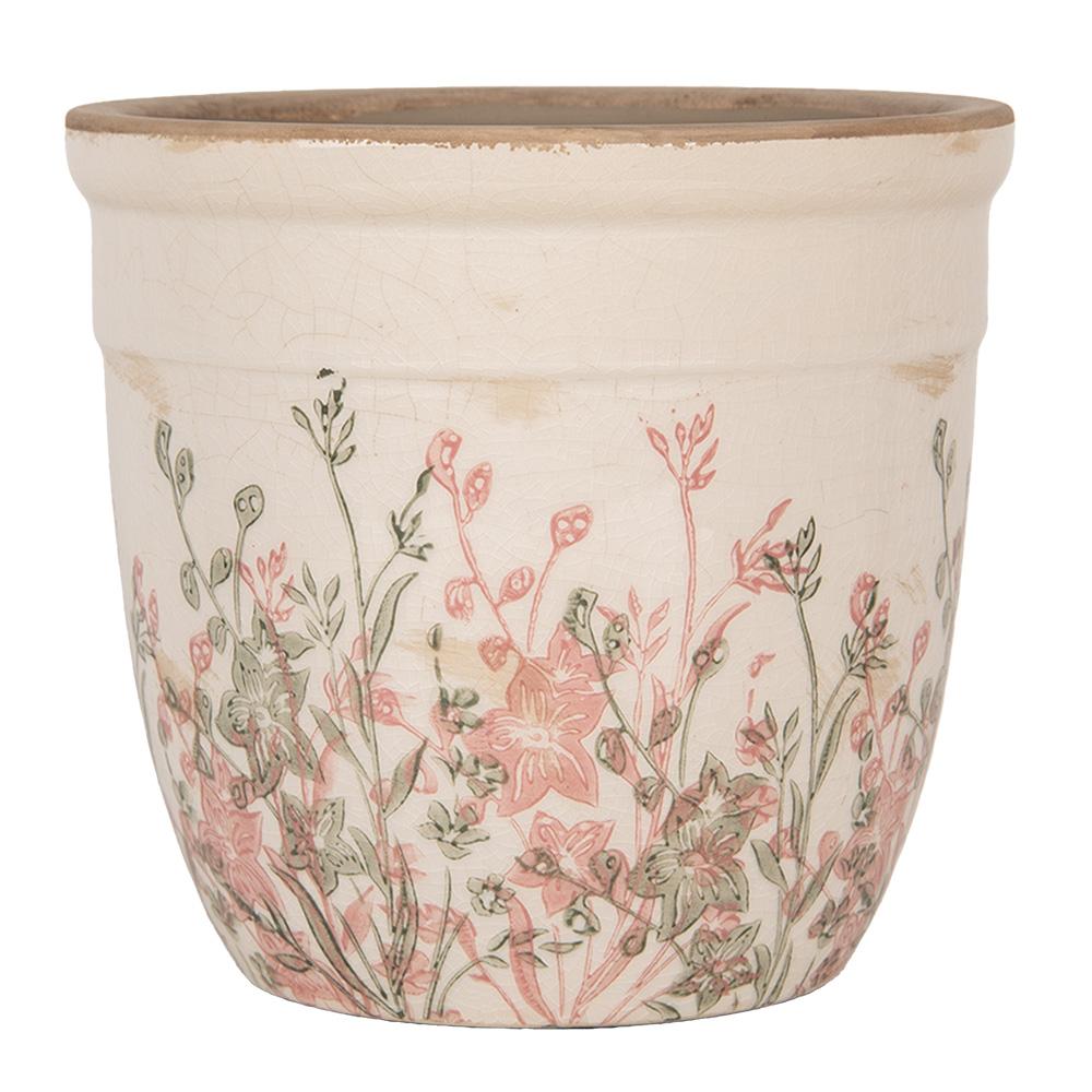 Кашпо декоративное "Цветочная акварель" большое
