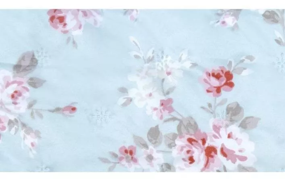 Покрывало-пододеяльник + 2 декоративные наволочки "Сад" СВЕТЛО ГОЛУБЫЕ