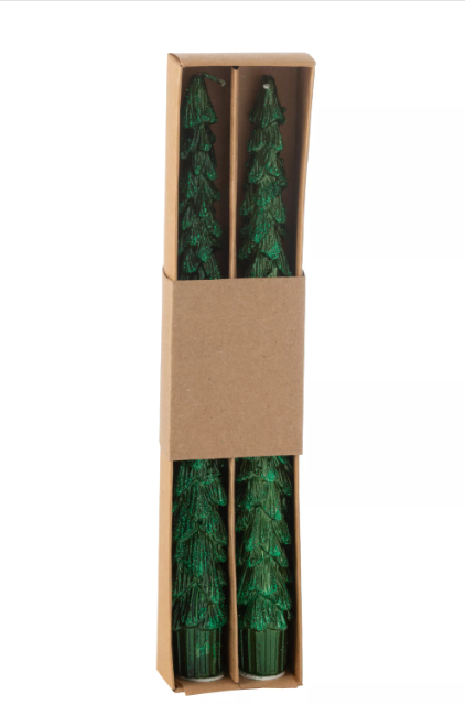 Набор из 2-х свечей "Еловая ветка"