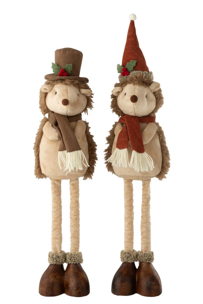 Декор "Ёжик" малый на телескопических ногах в ассортименте