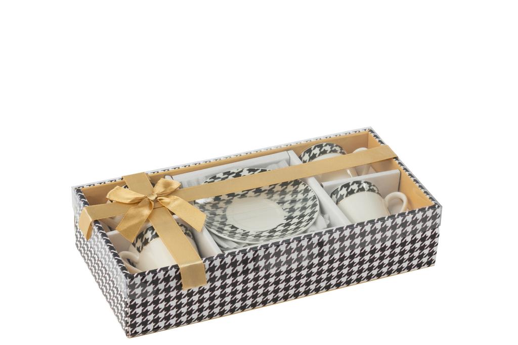 Набор из 4-х кофейных пар "Пье-де-пуль"