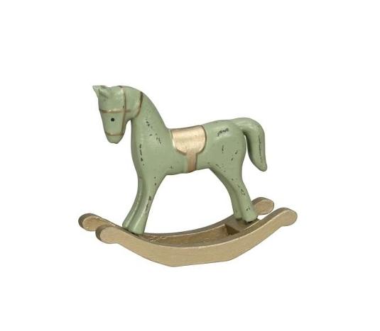 Декор "Лошадка - качалка" мятная малая