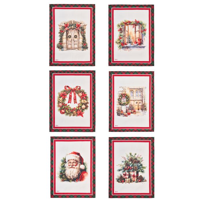 Кухонное полотенце "Приближение Рождества" в ассортименте