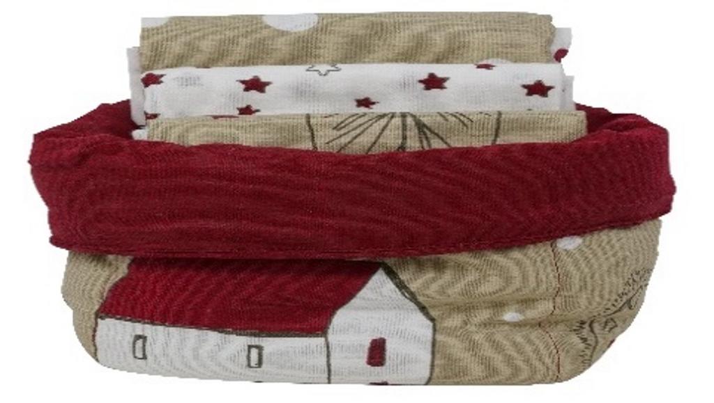 Набор корзинка+кухонные полотенца "Лес"