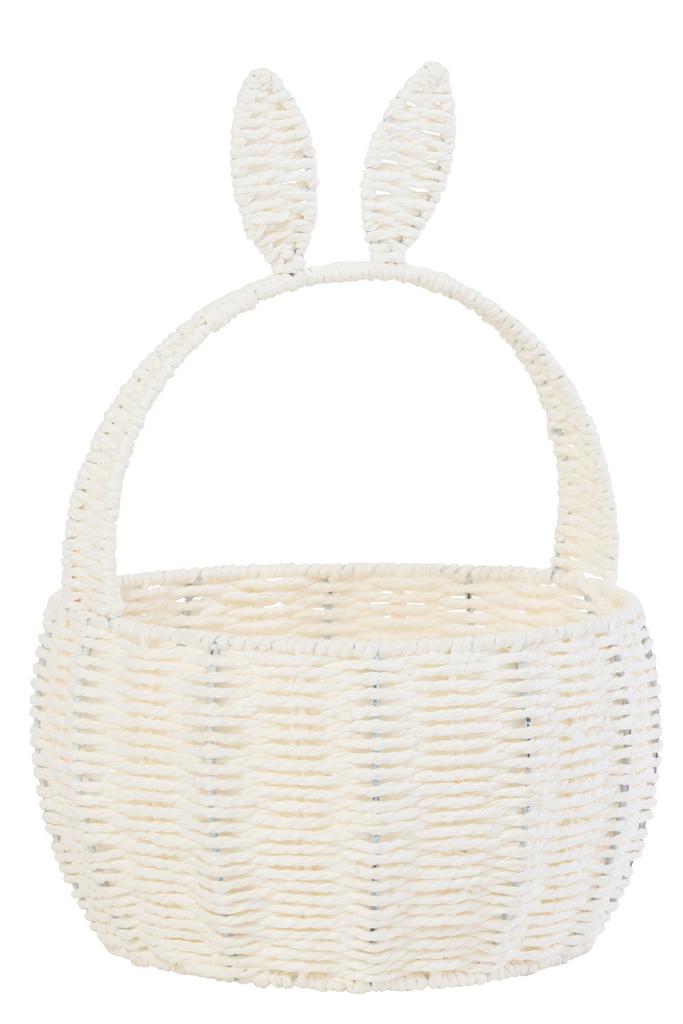 Корзина декоративная "Кроличьи уши" белая