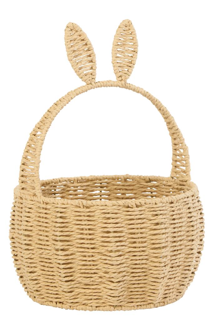 Корзина декоративная "Кроличьи уши" бежевая