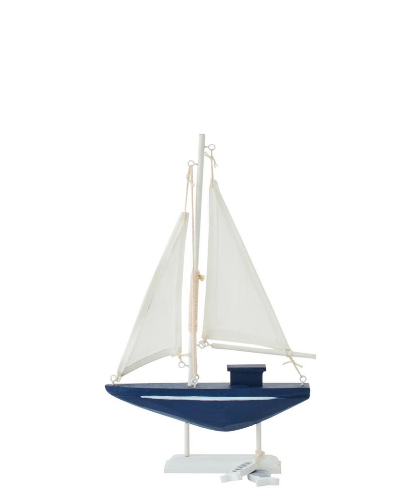 Декор "Парусник" малый синий