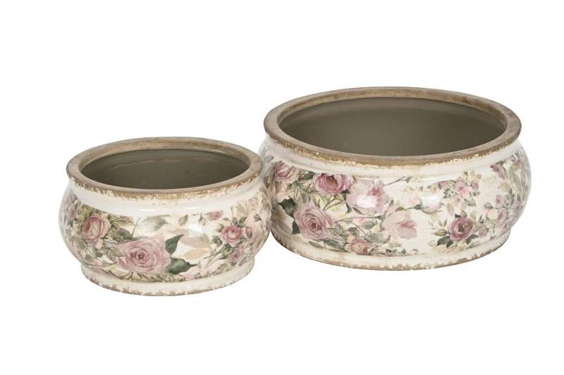 Набор из 2-х кашпо "Английские розы"