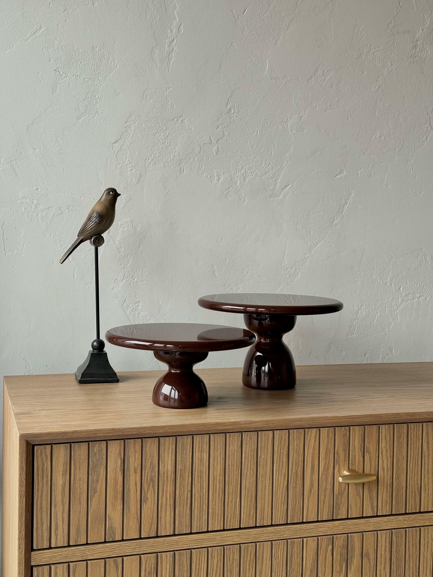 Керамическая тортовница "Шоколад"