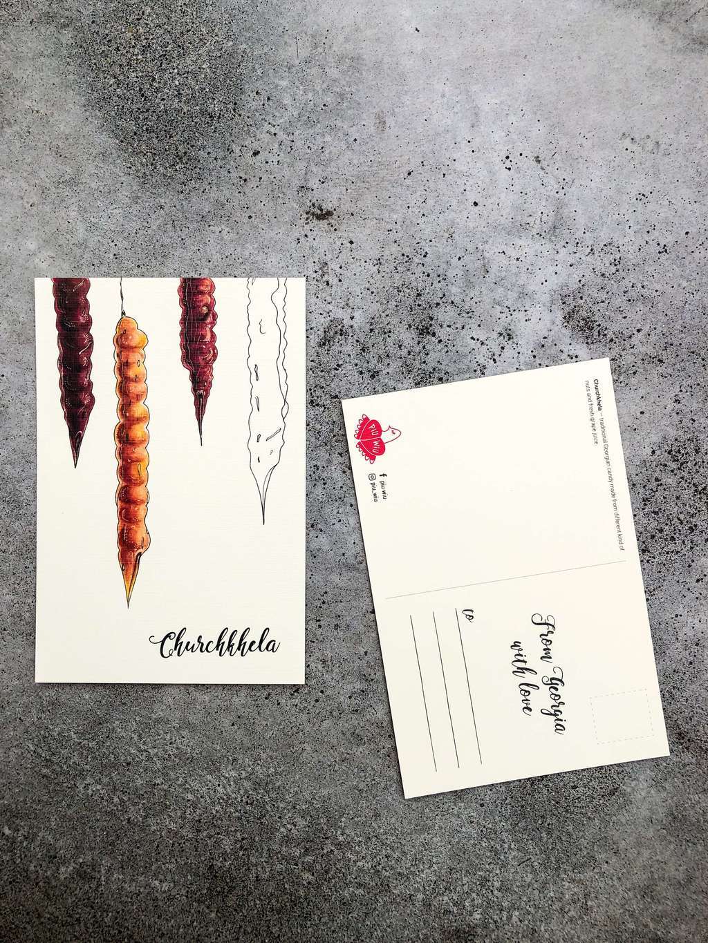 Открытка "Чурчхела"/ Postcard "Churchkhela"