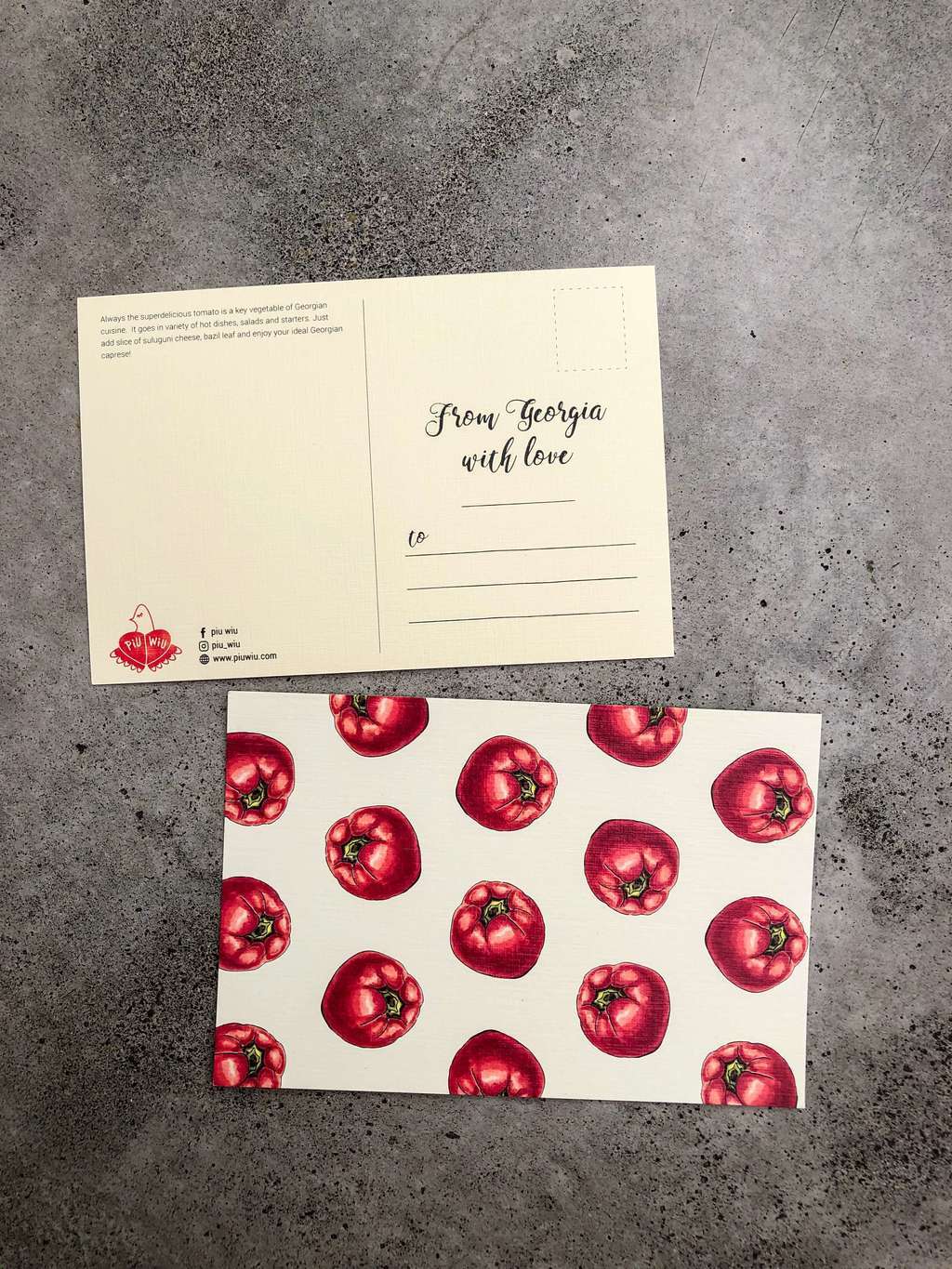 Открытка "Помидор"/ Postcard "Tomato"