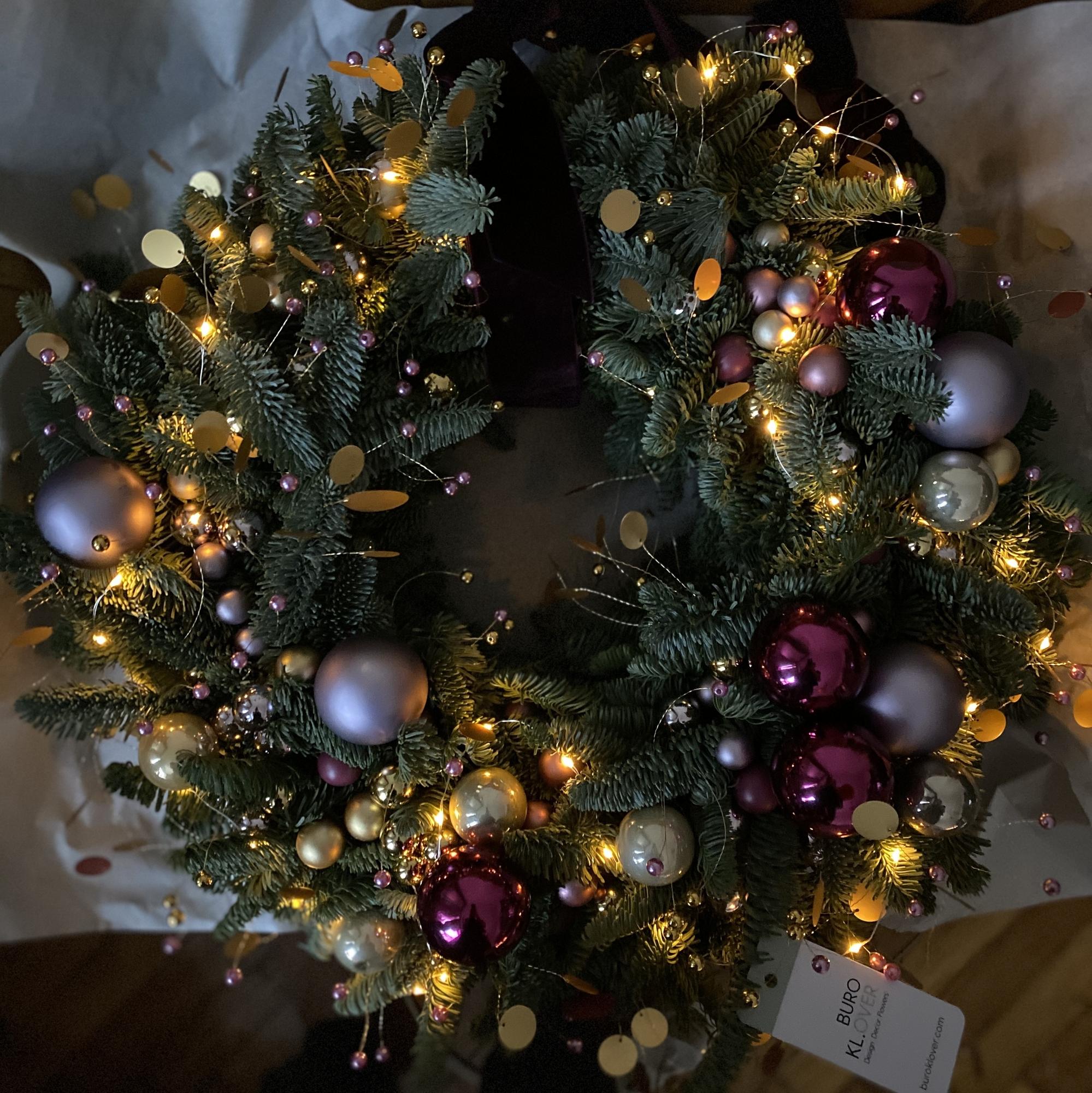 Венок рождественский 70 см