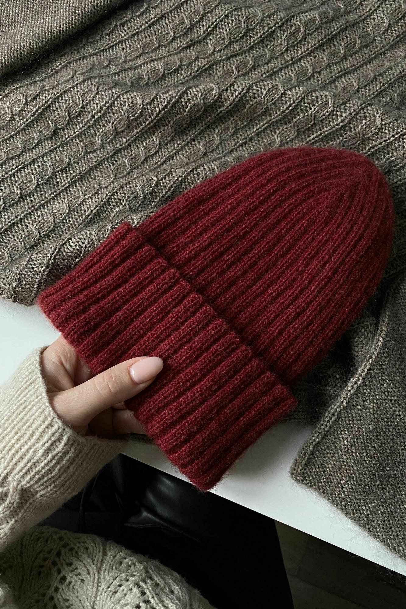 Описание #простая_кашемировая_шапка