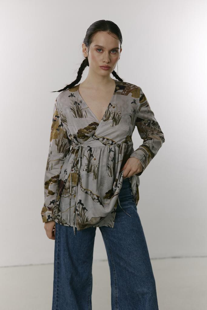 Рубаха_кимоно на лентах_金継ぎ