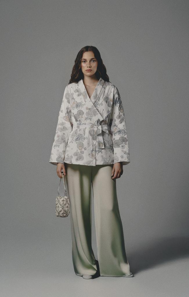 стеганый жакет_кимоно "Little mermaid"