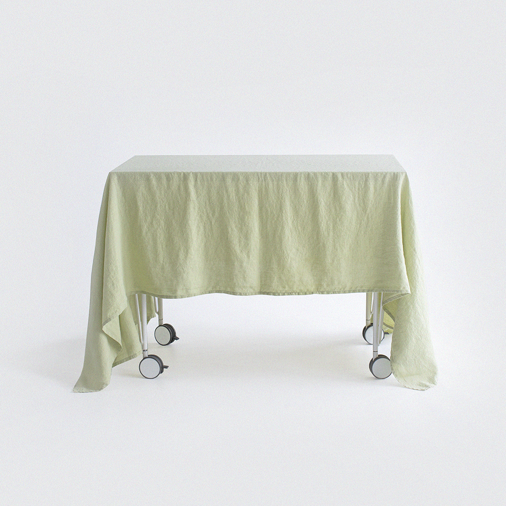 Скатерть из смягченного льна «Лайм»