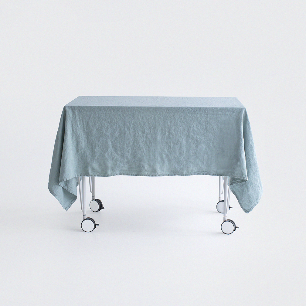 Скатерть из смягченного льна «Голубая дымка»