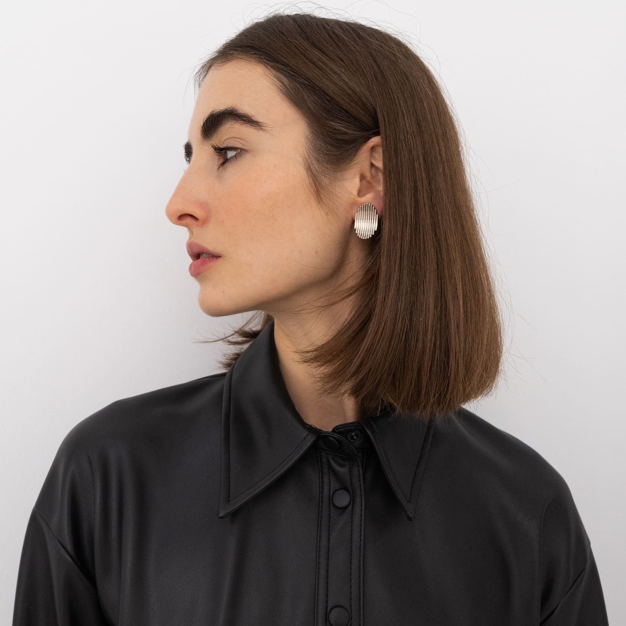 MINE Серьги средние глянцевые