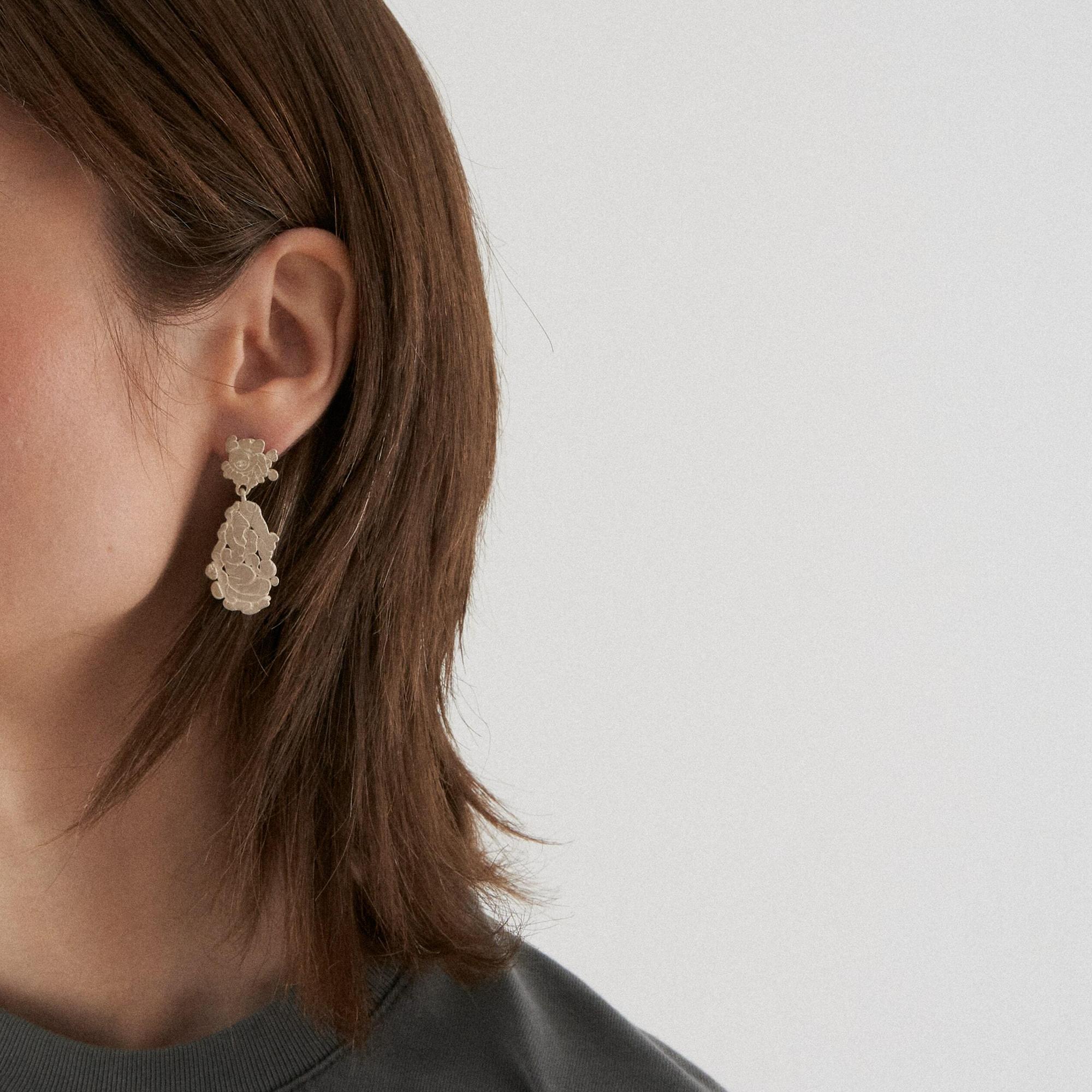 Burcu Büyükünal Серьги Wandering Line