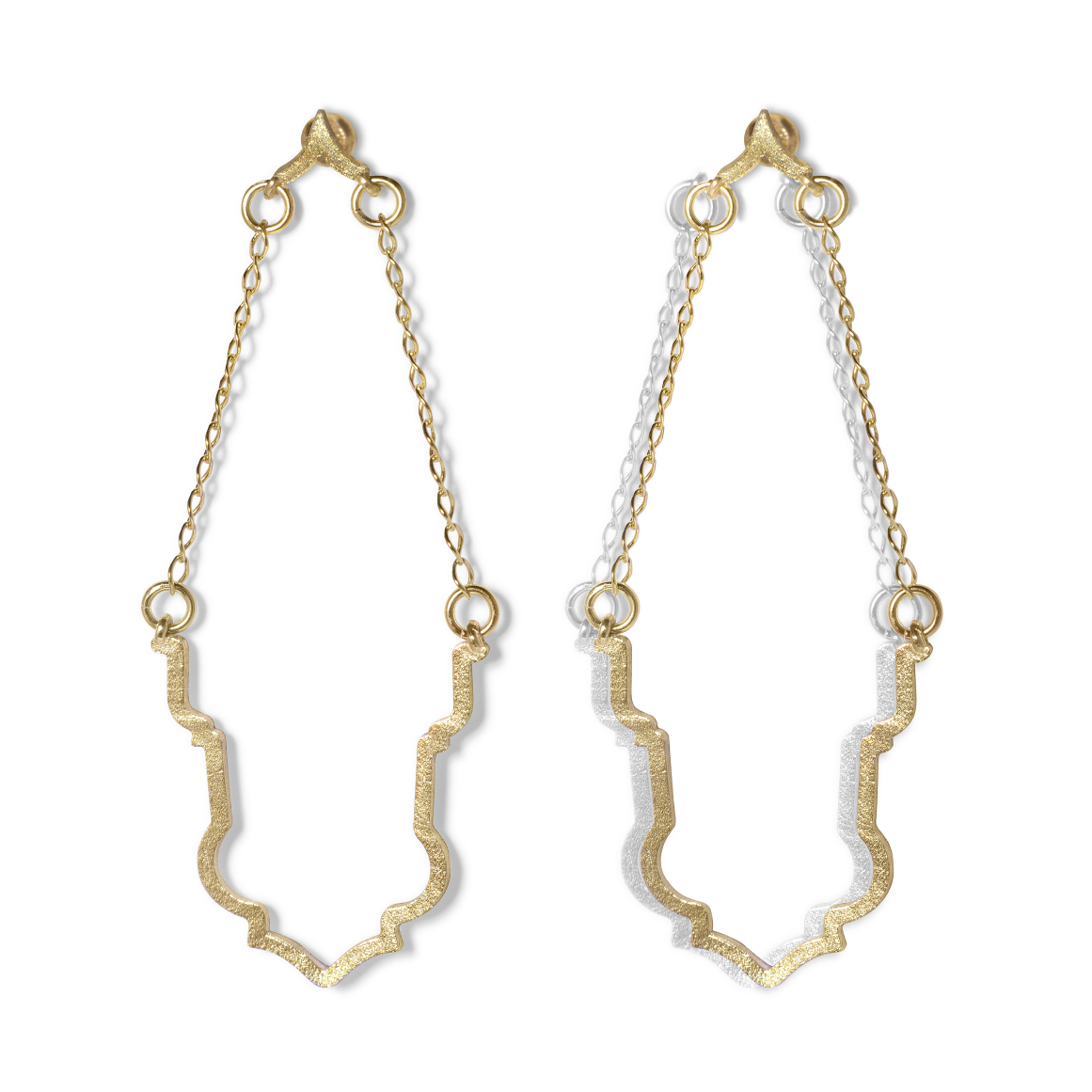 DUENDE Серьги Бриз в лимонной позолоте