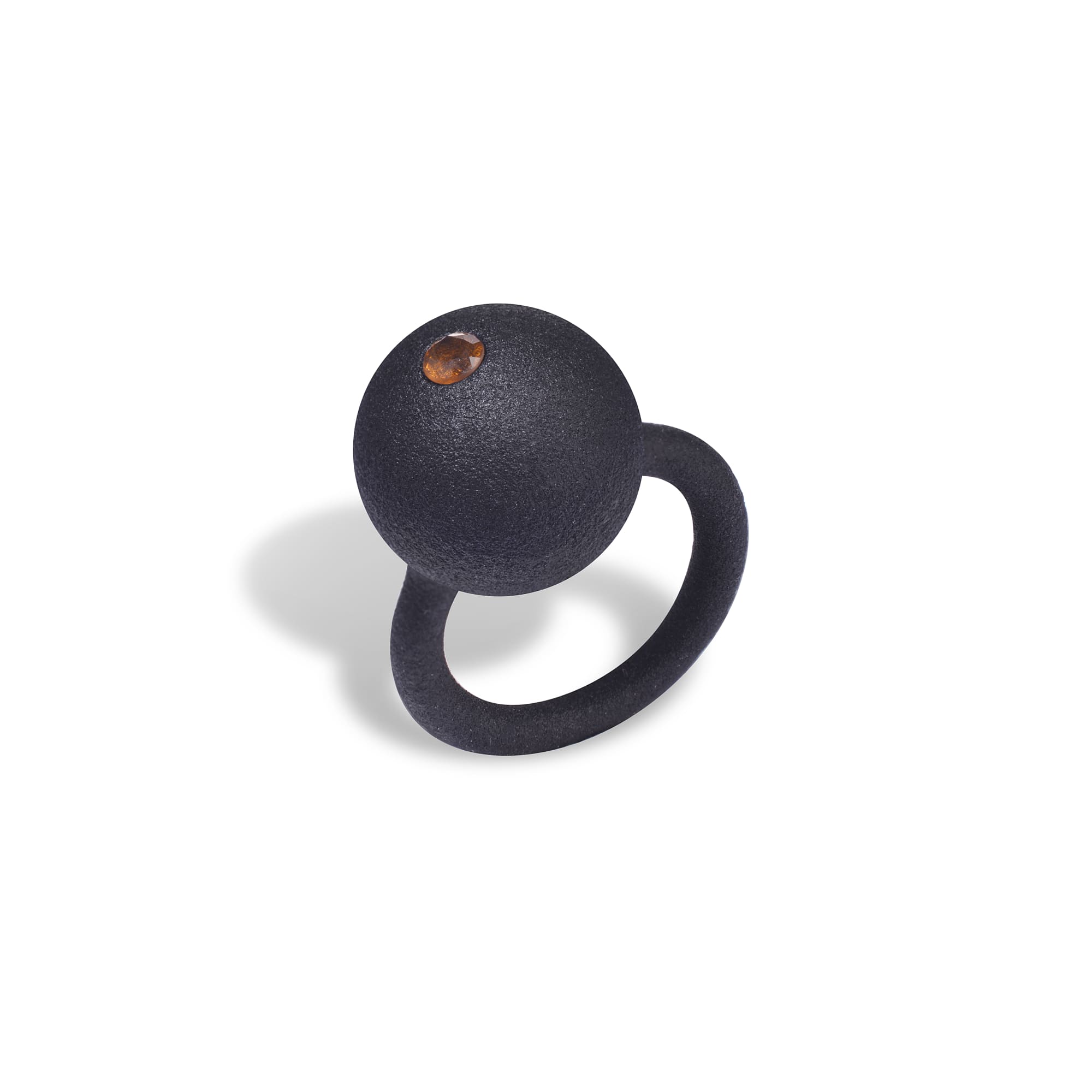 MA Кольцо Сфера на мизинец c малым камнем