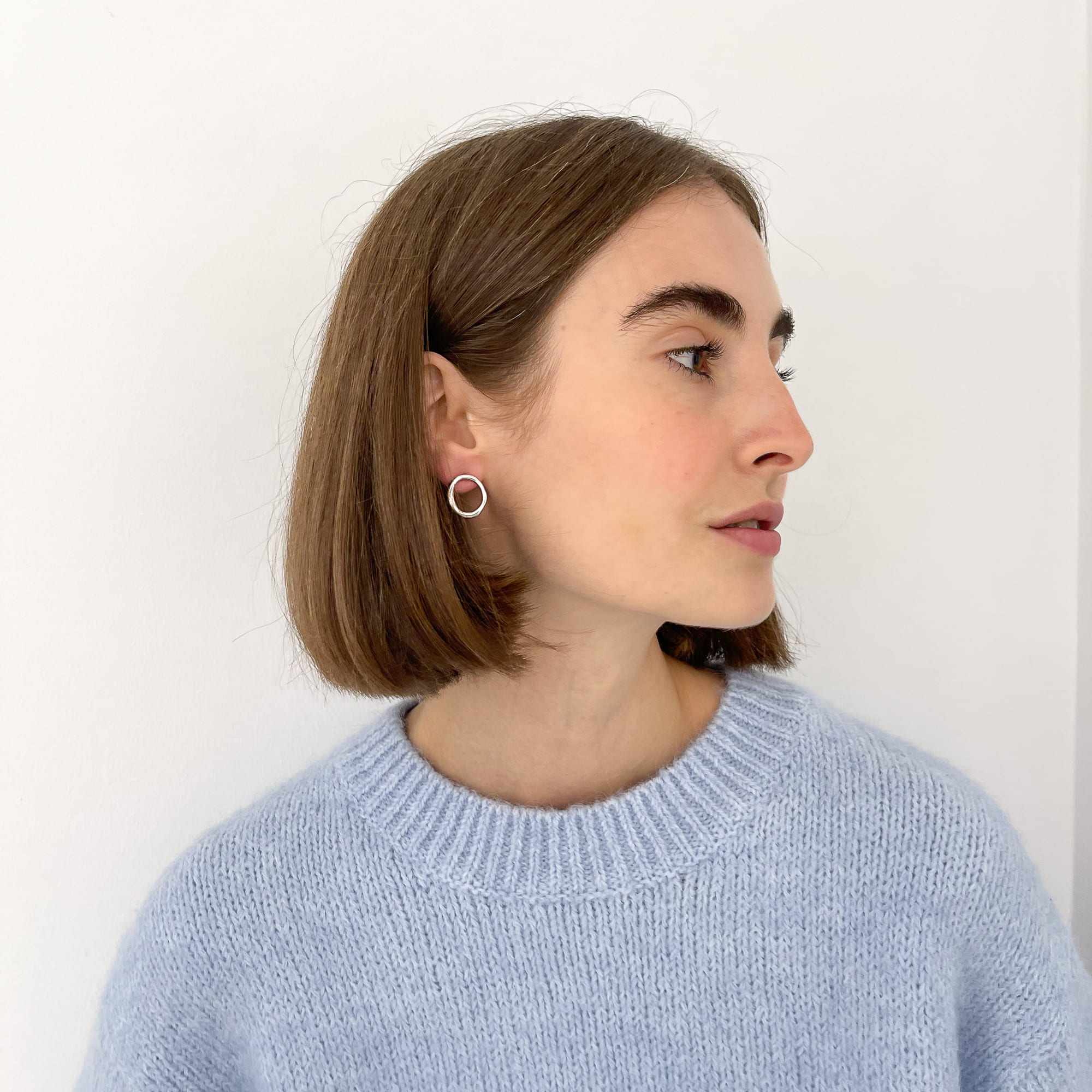 M.O.D Серьги Fluid в серебре