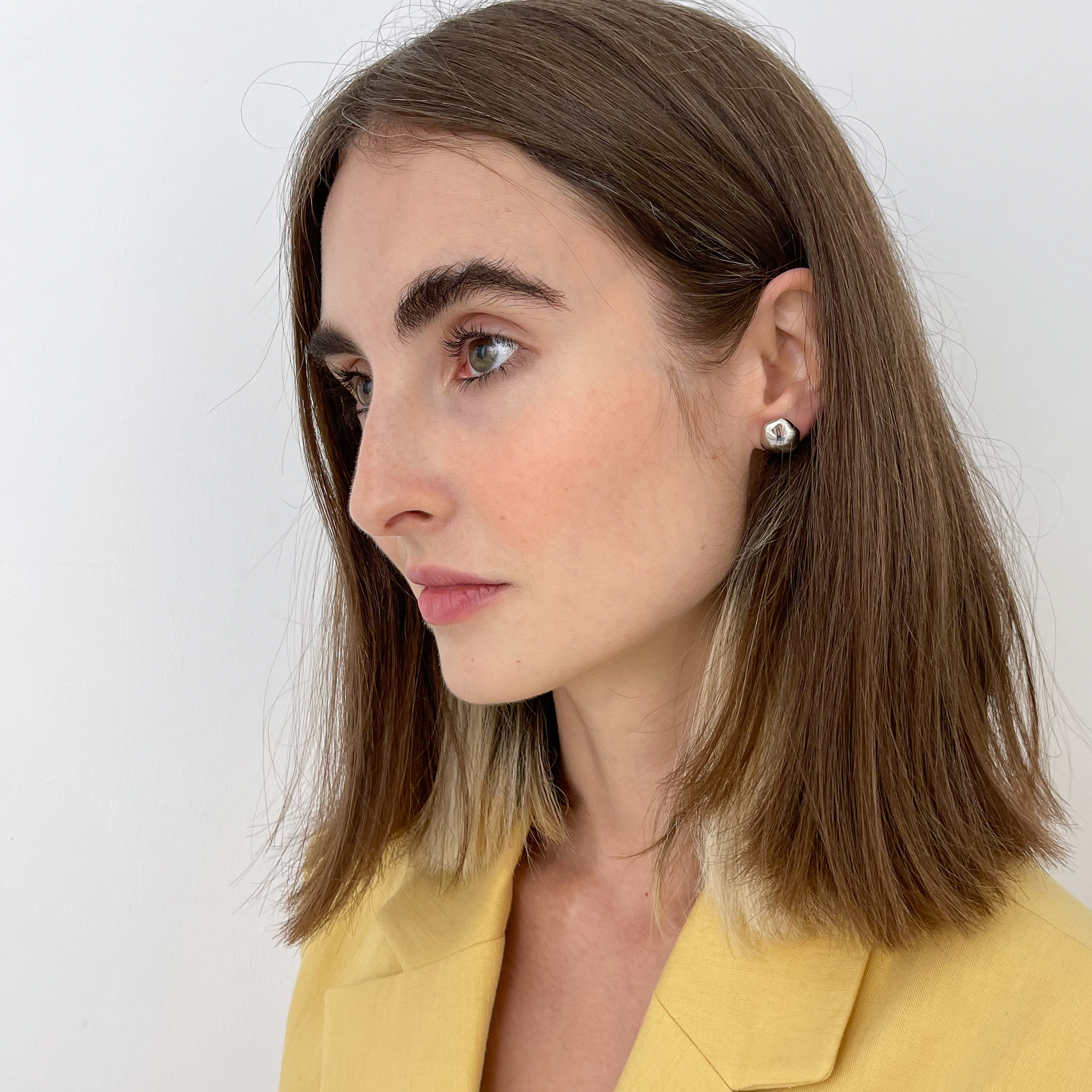 M.O.D Пусеты Fluid в серебре