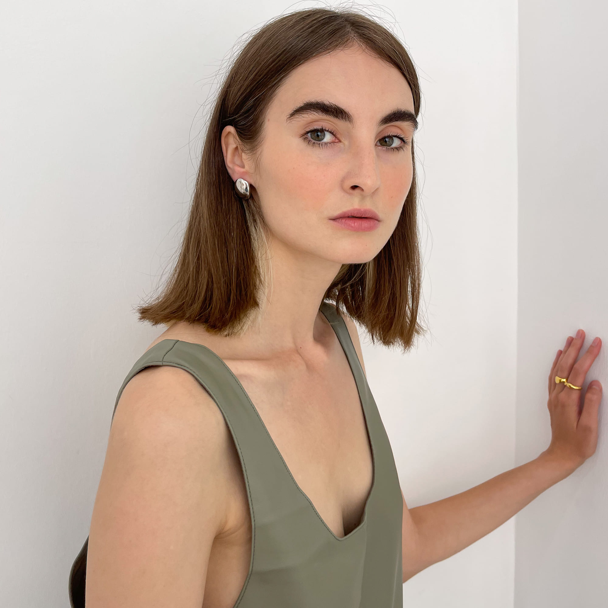 M.O.D Серьги Fluid в серебре