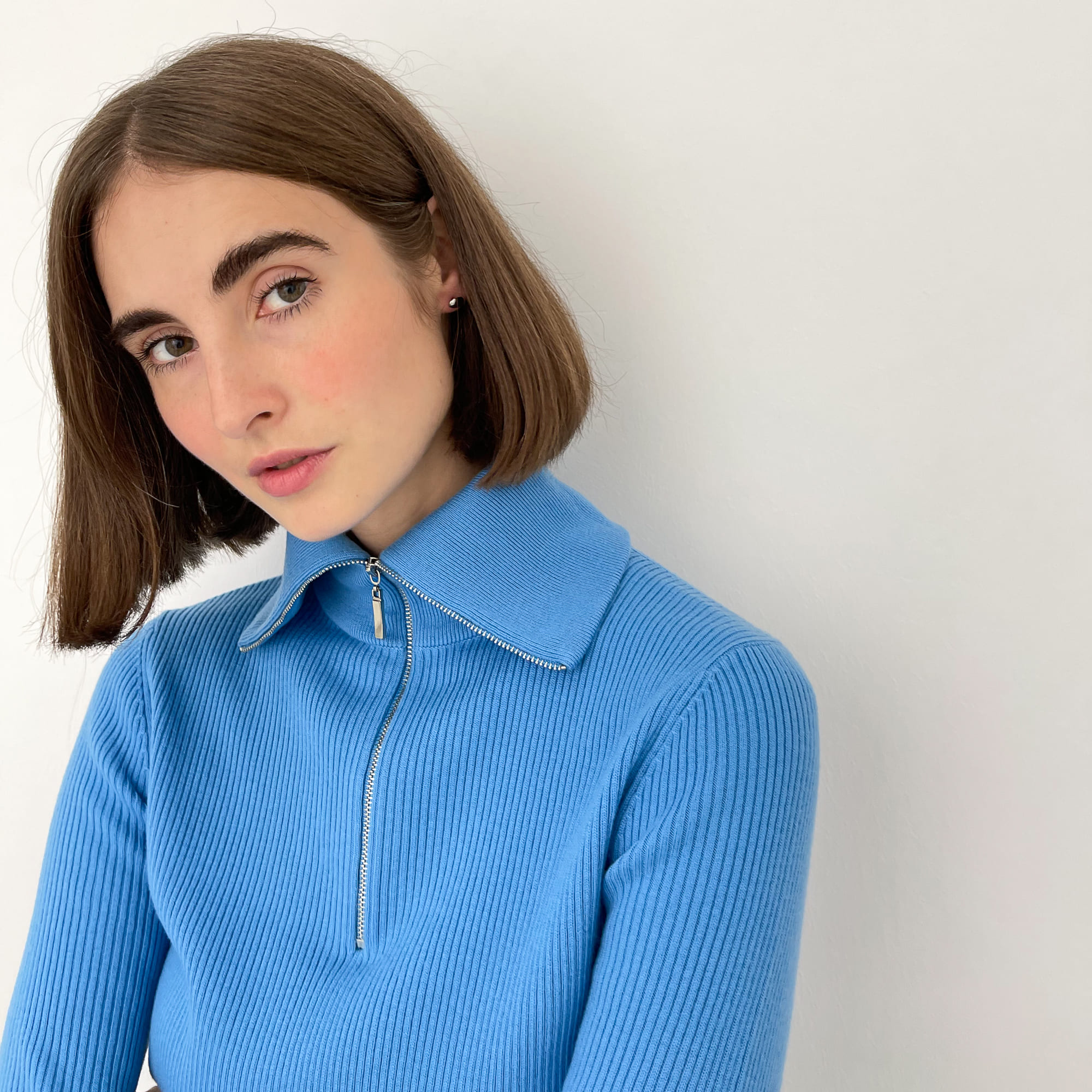 M.O.D Пусеты Fluid в серебре