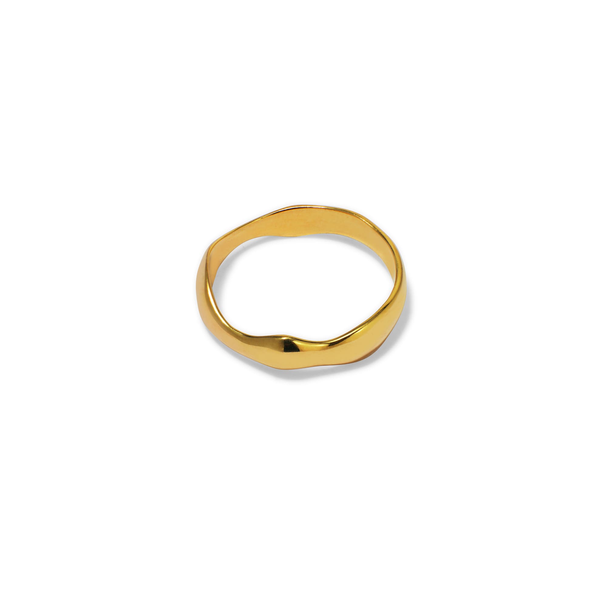 M.O.D Кольцо Fluid в позолоте