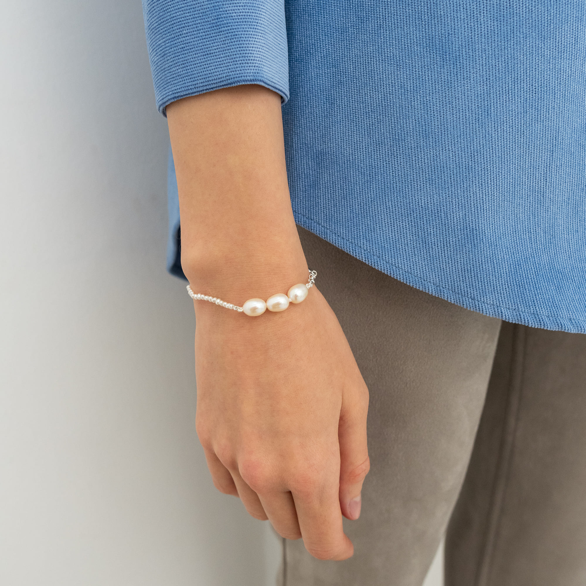 MA Браслет с речным жемчугом