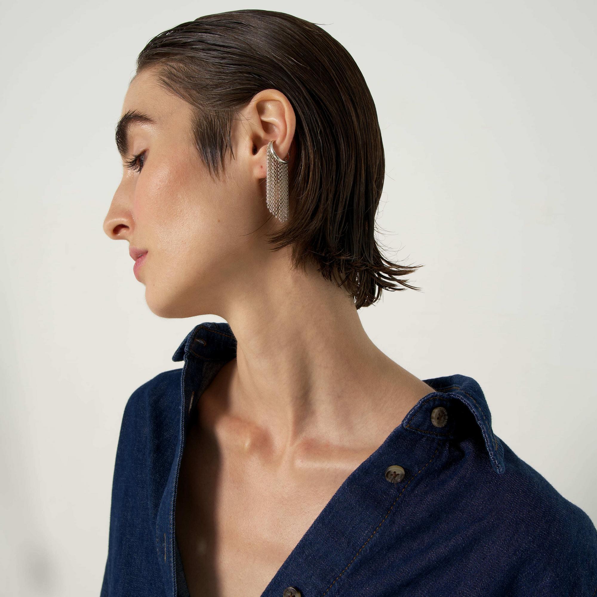 NULLUM Кафф и открытое кольцо на мизинец Бахрома