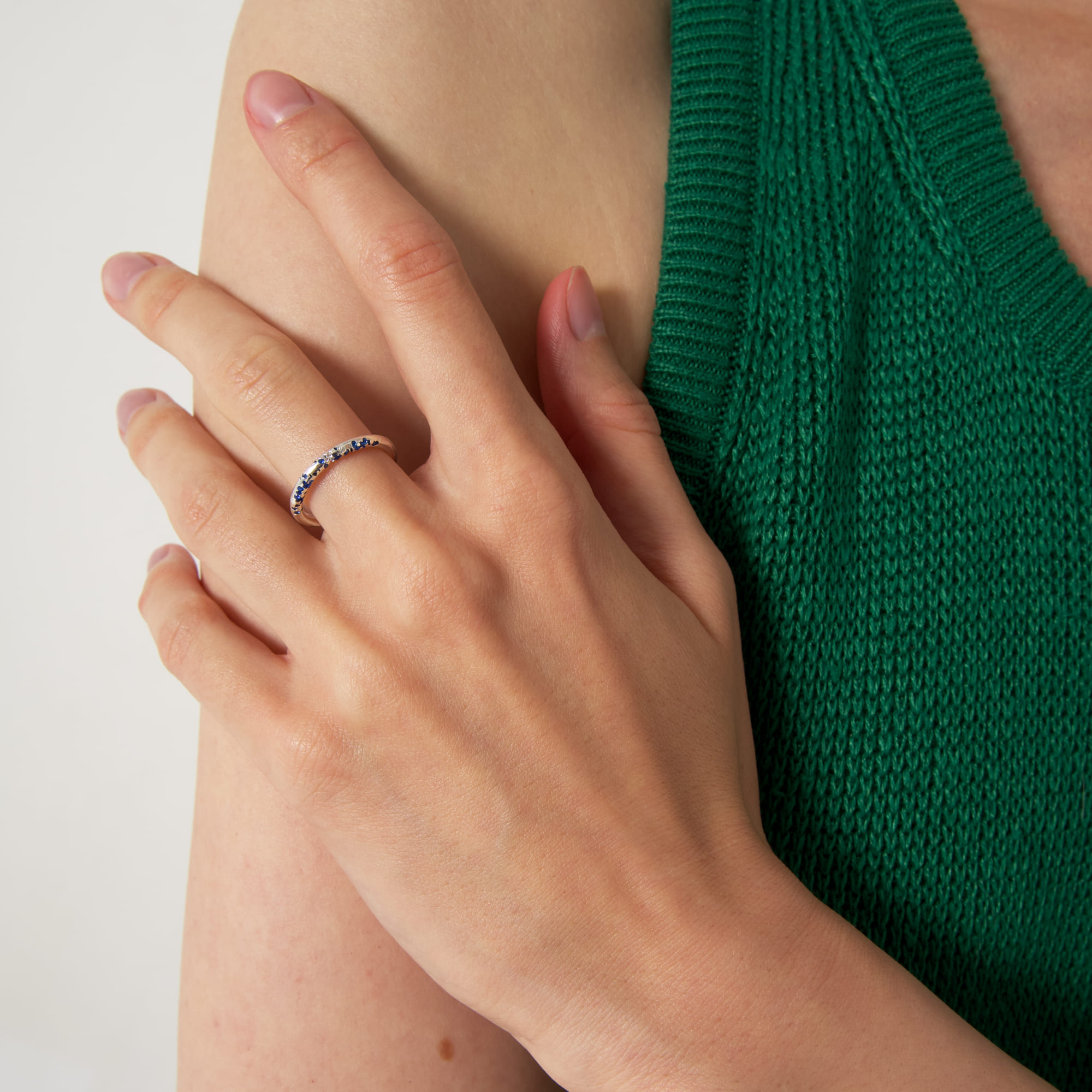 Most Art Metal Кольцо с синими фианитами