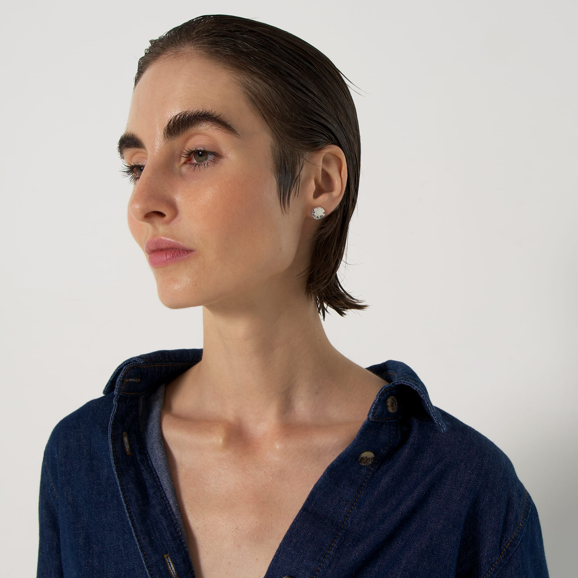 Most Art Metal Серьги с вплавленными синими фианитами