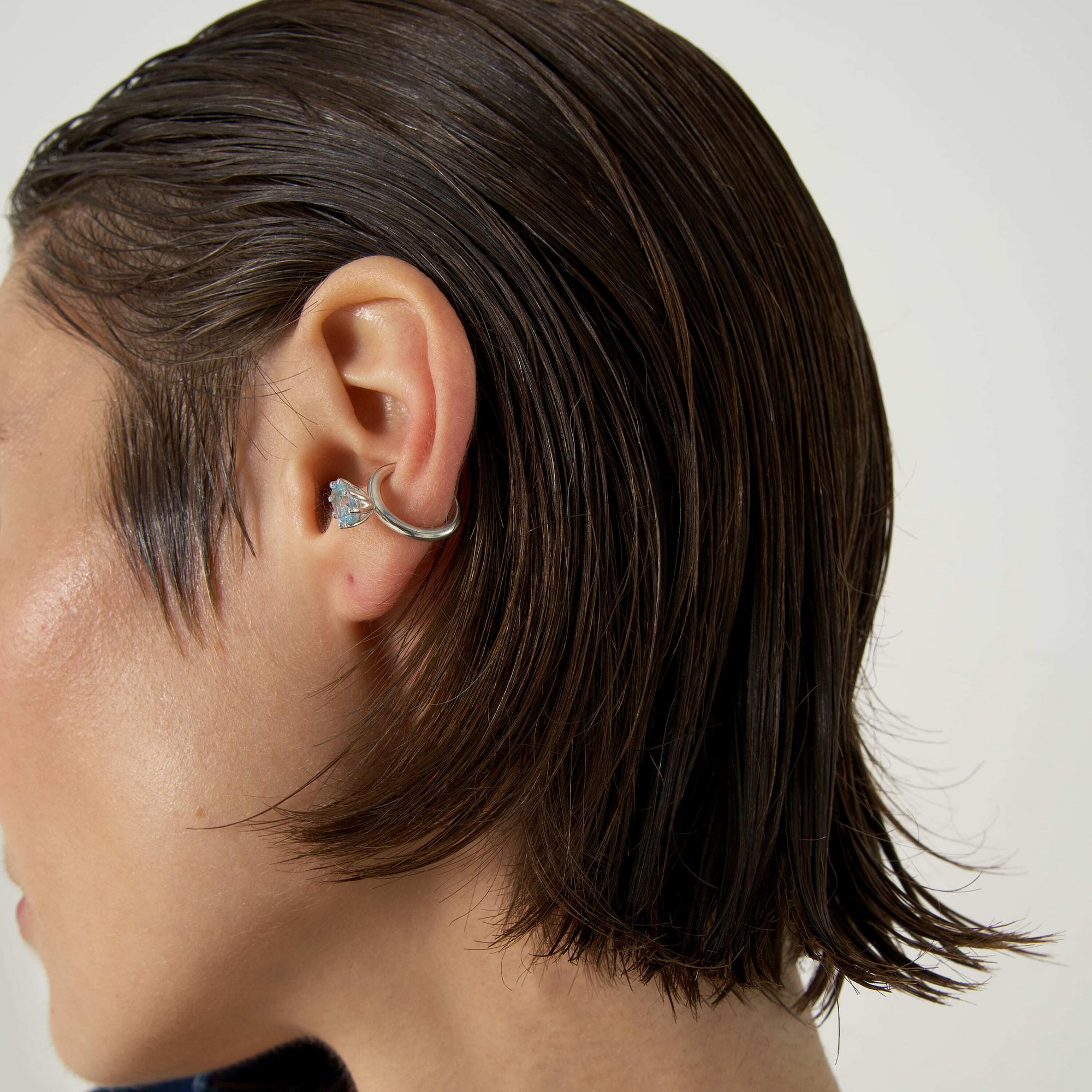 MA Кафф с голубым топазом