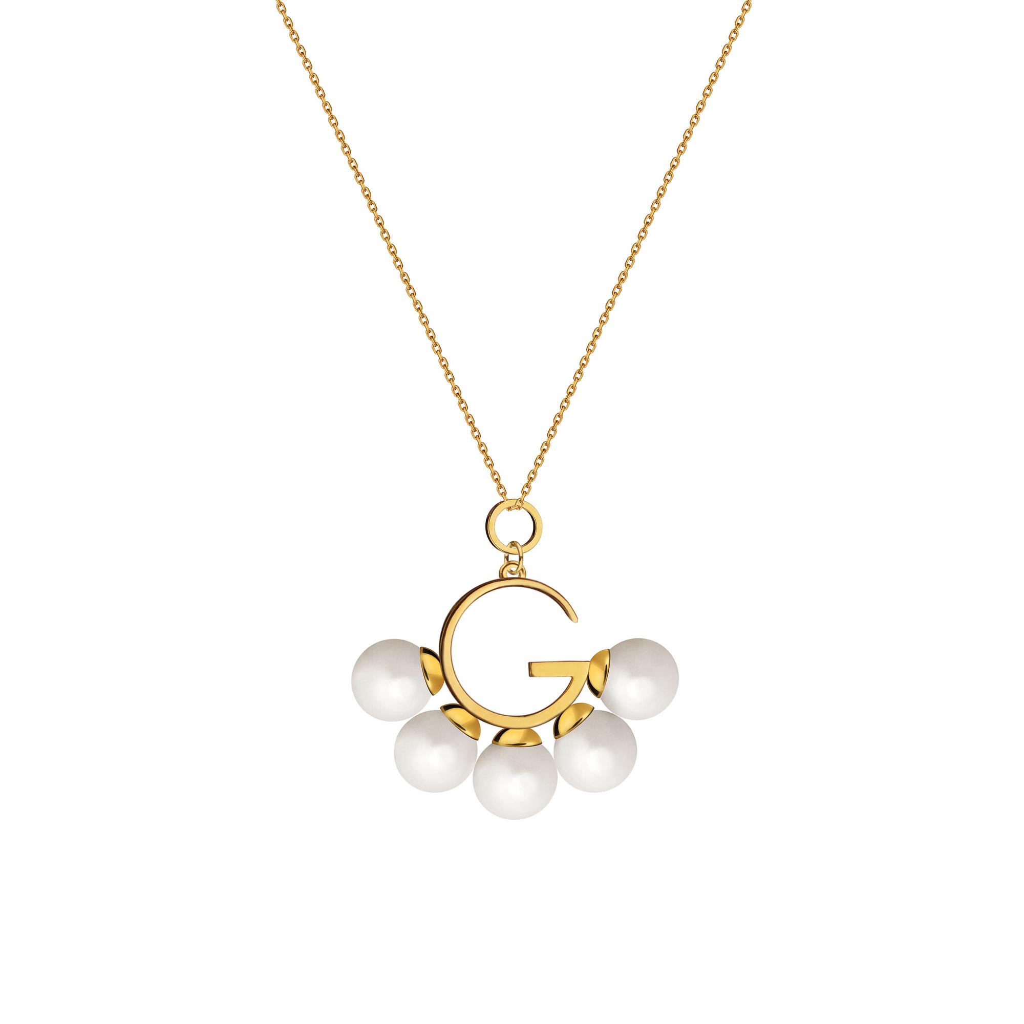 Natasha Gelb Подвеска G с жемчугом