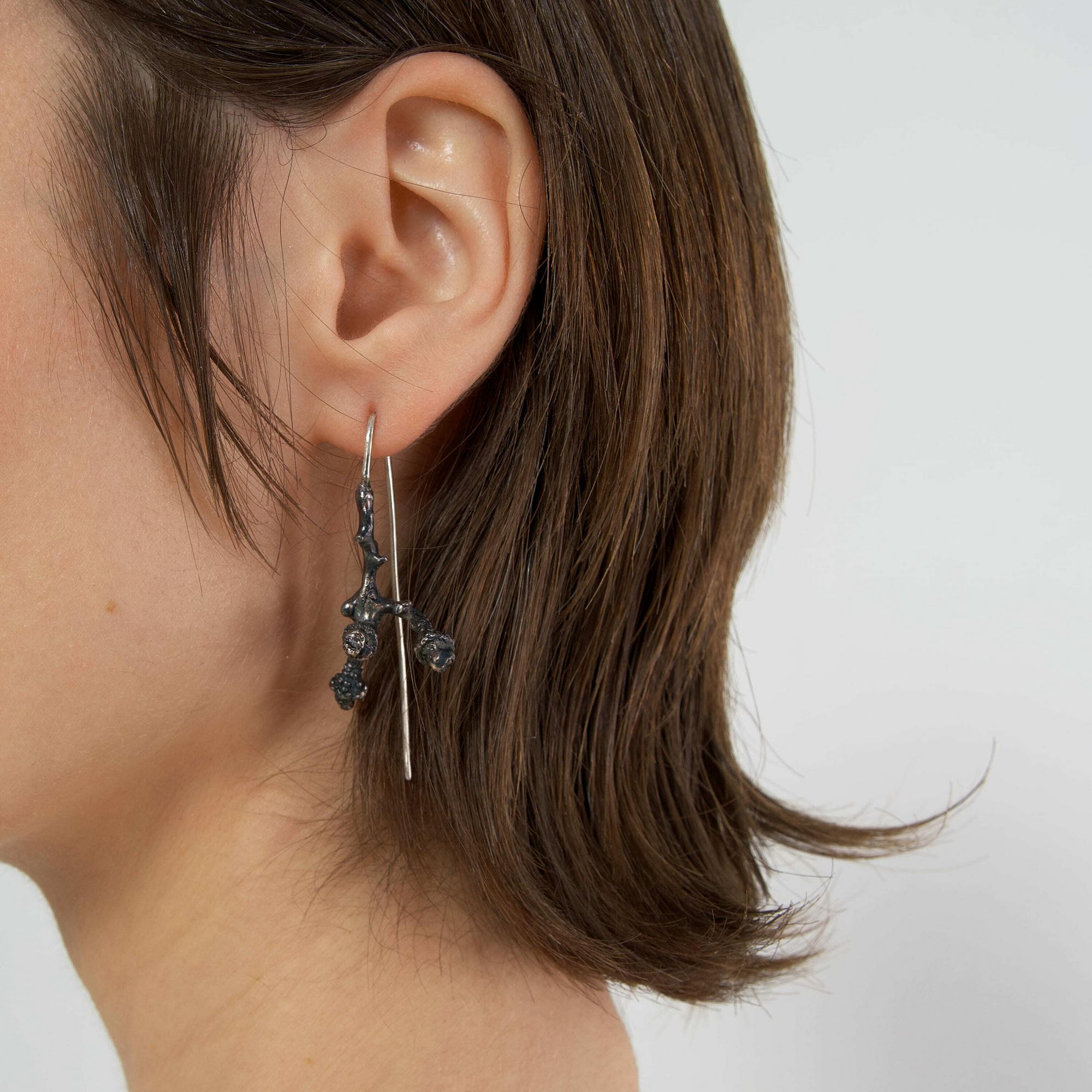 Alisa Letsius Серьги Twigs три веточки