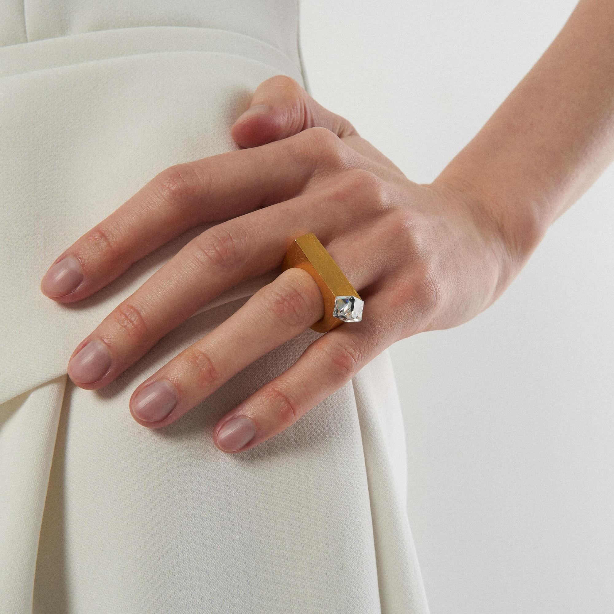 Verėvkina Treasures Кольцо Призма в позолоте