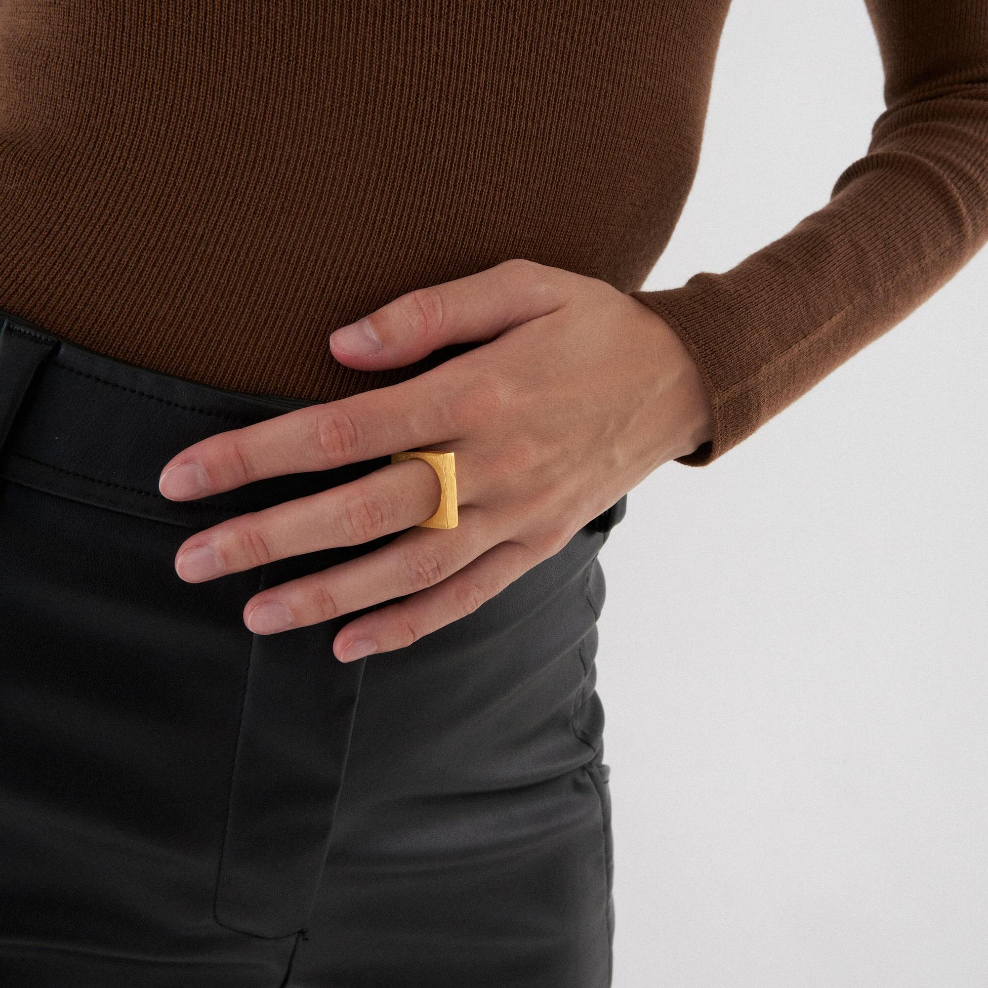 Verėvkina Treasures Квадратное кольцо в позолоте