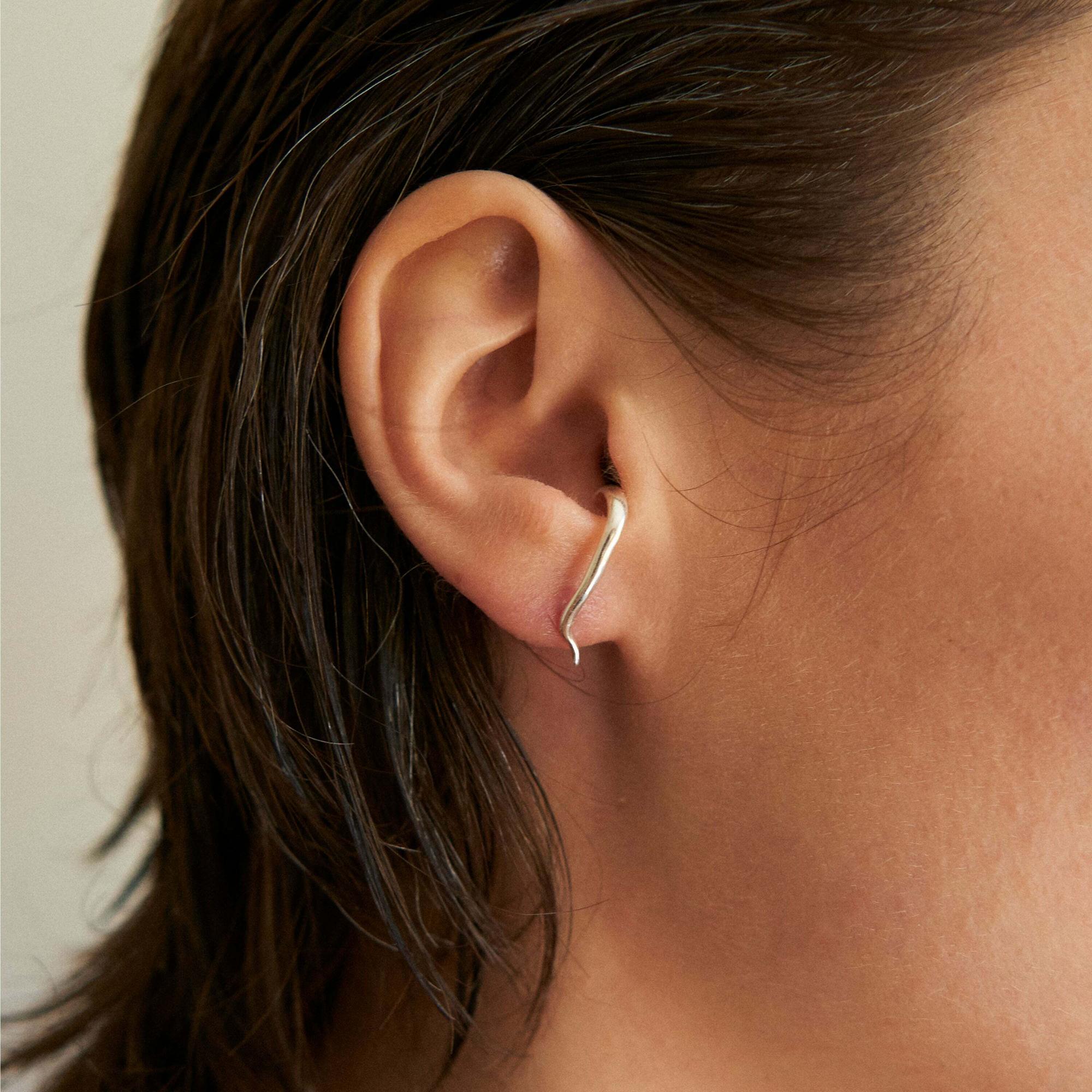 Sergacheva Jewelry Серьги Изгибы в серебре