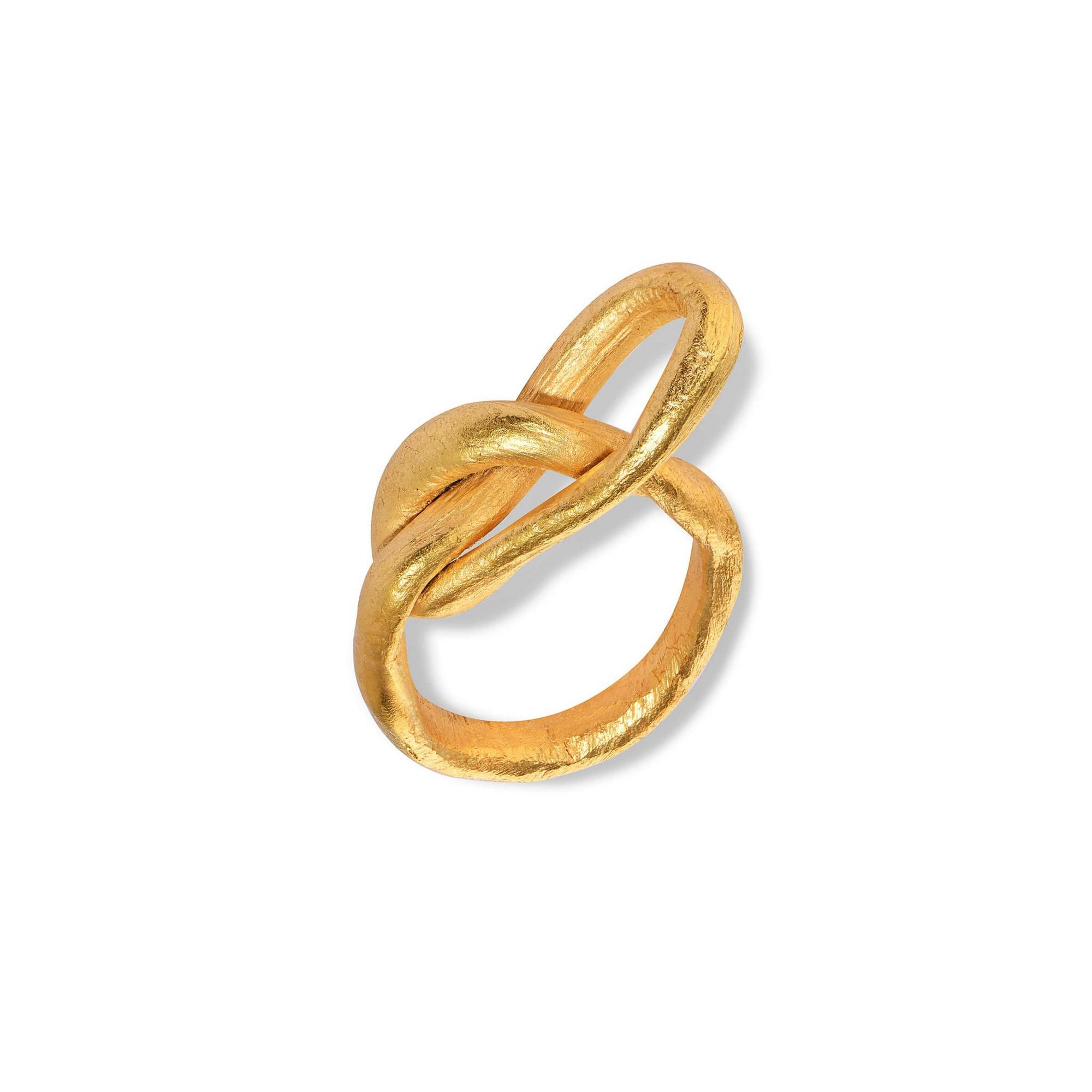 Verėvkina Treasures Кольцо Узелок на мизинец в позолоте