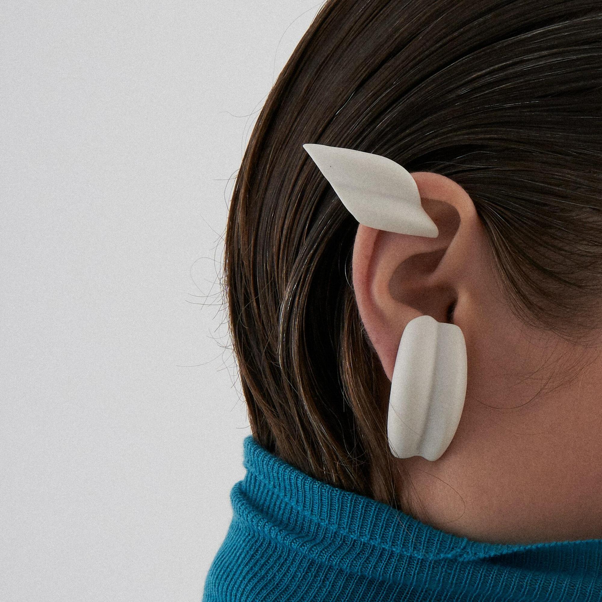 RES Objects Моно-серьги и клипса «Фрагменты Ракушки» малые