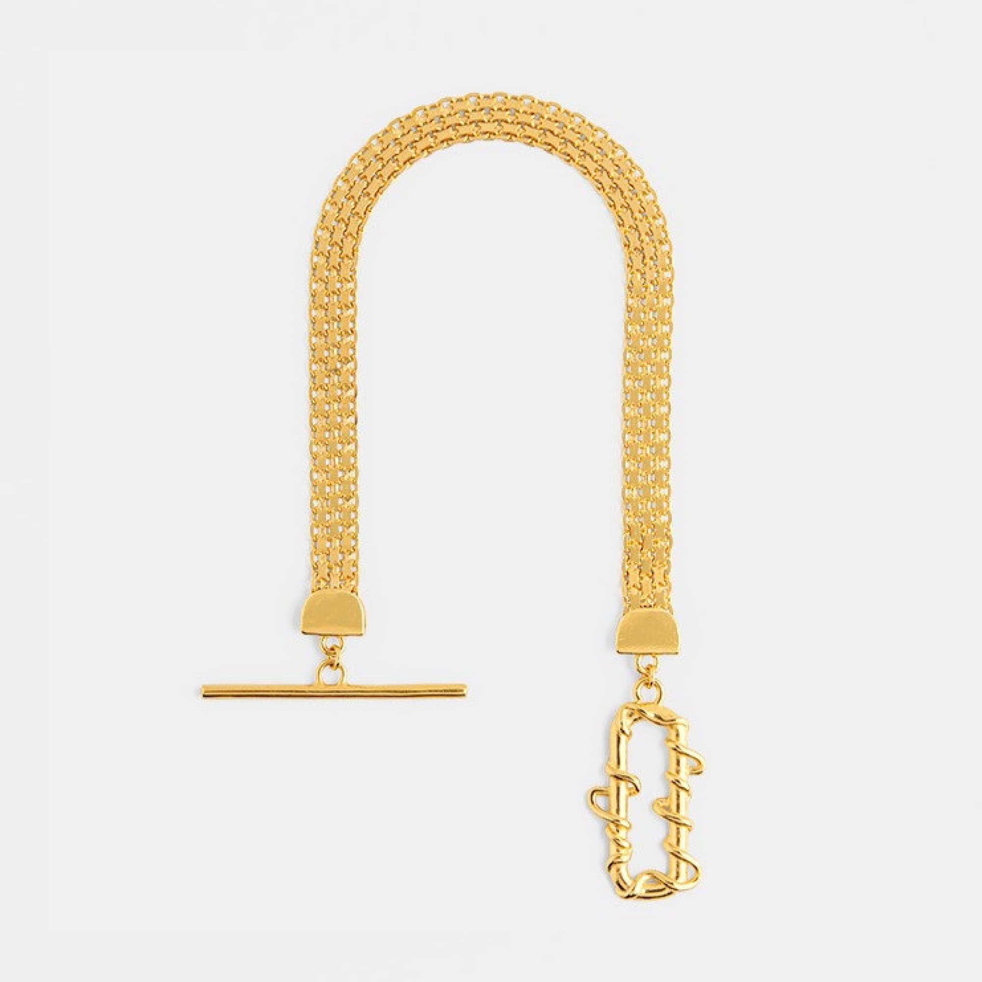 YOSTER Браслет Entwine в позолоте