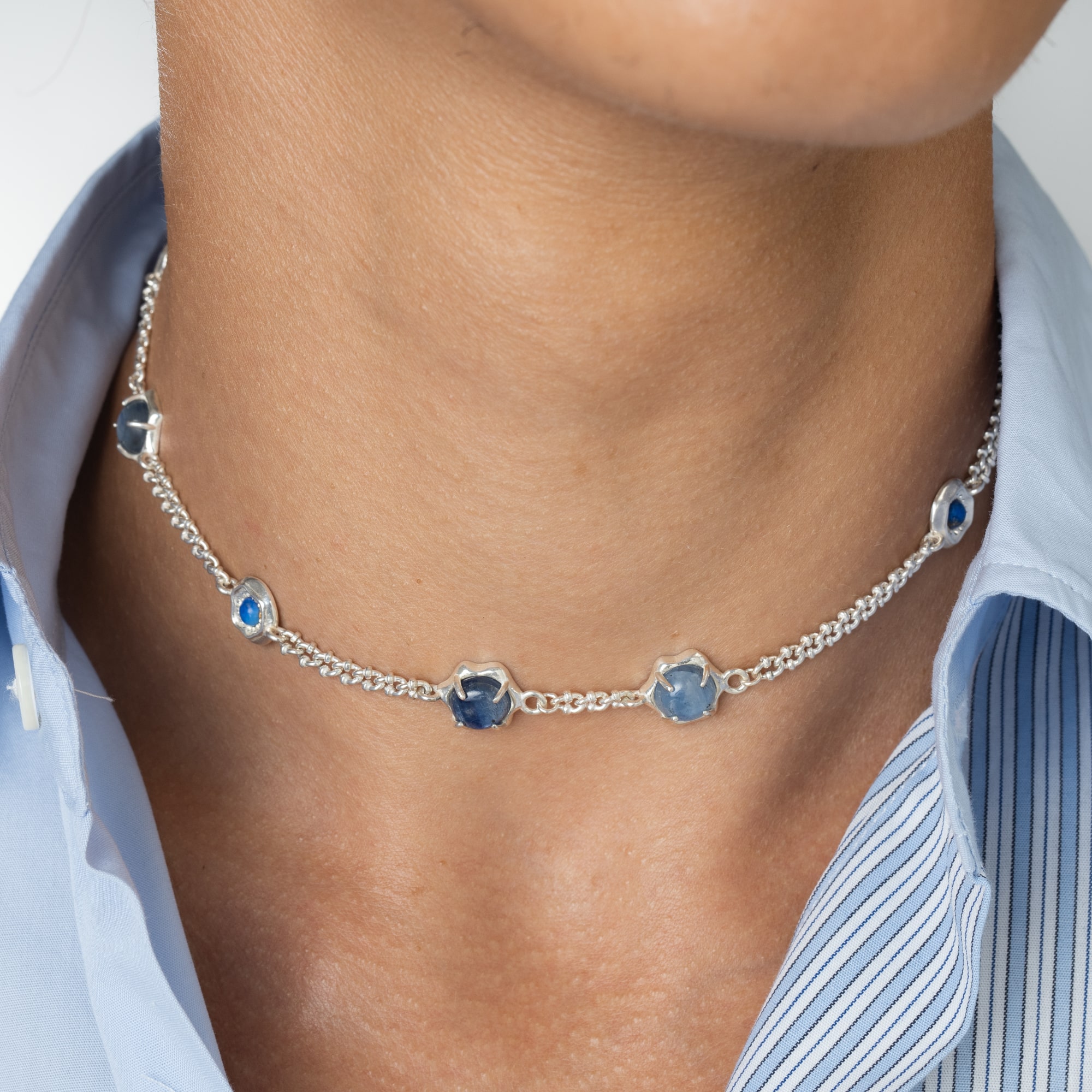 YOSTER Колье Corporeal в серебре