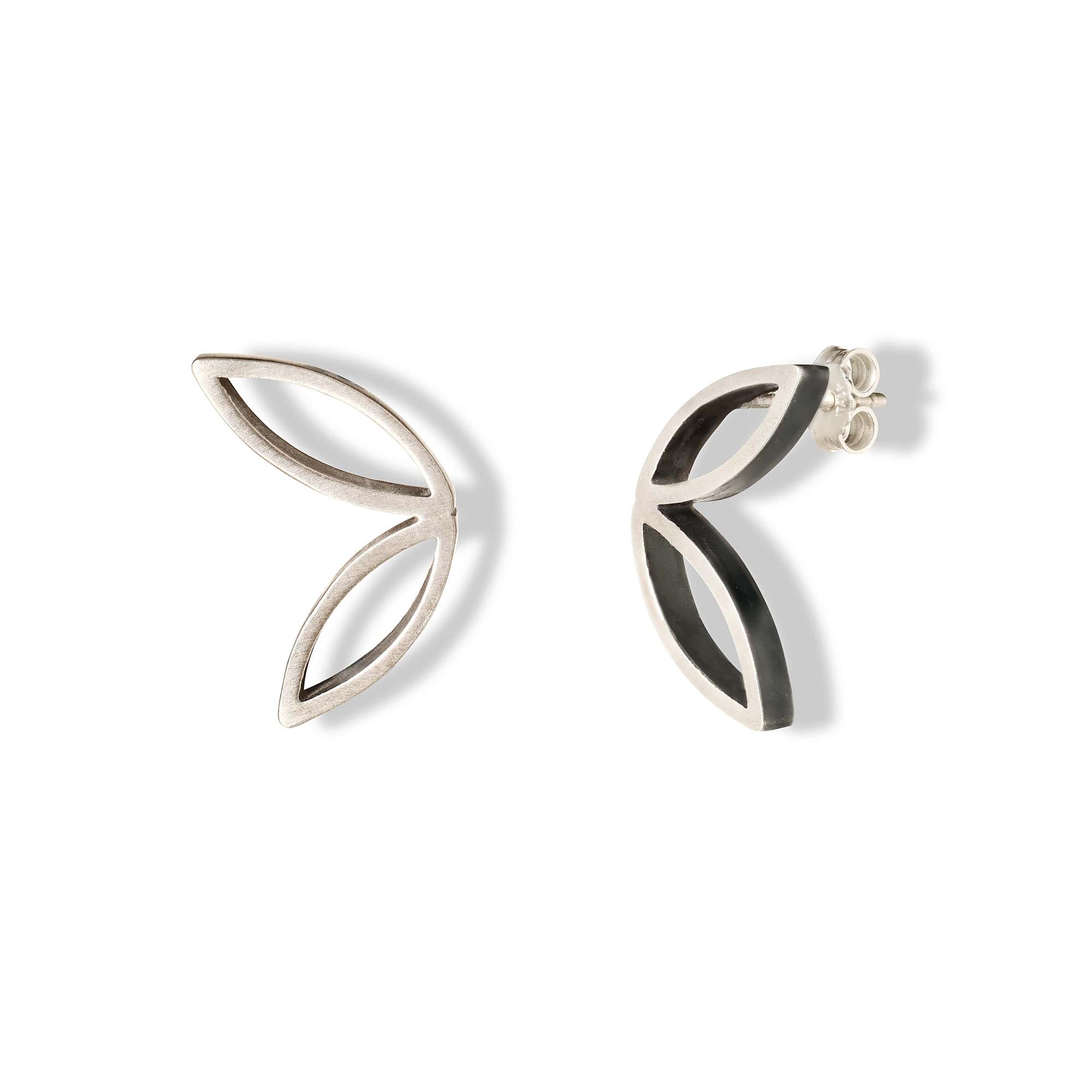 Burcu Büyükünal Серьги Leaves Small
