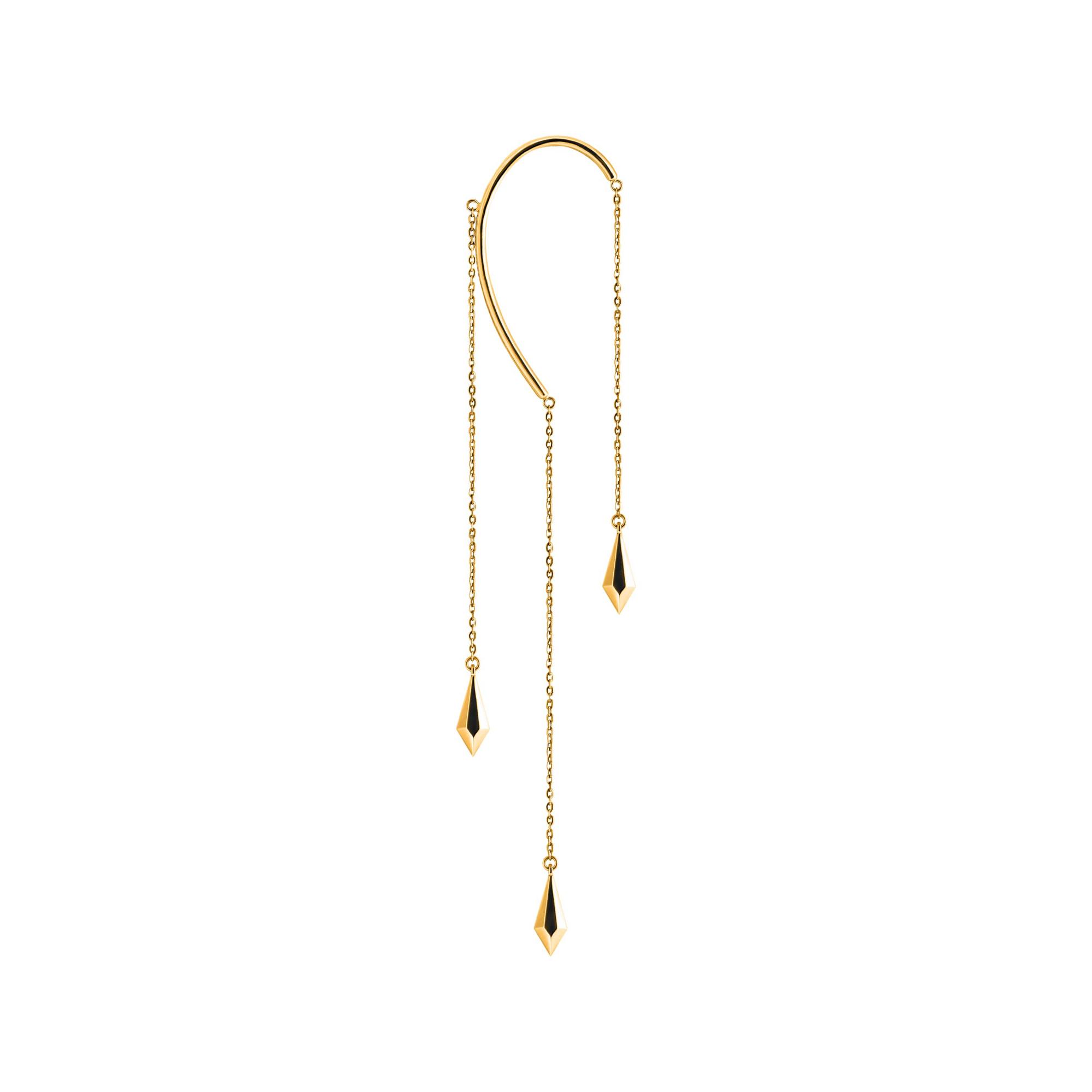 NULLUM Кафф с кристаллами в позолоте