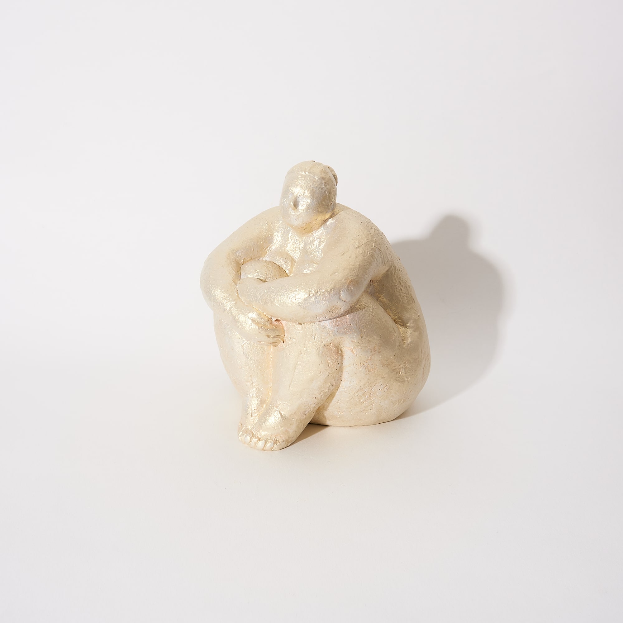 KimCa Decor Скульптура Женщина V1 в перламутровом цвете, глянцевая