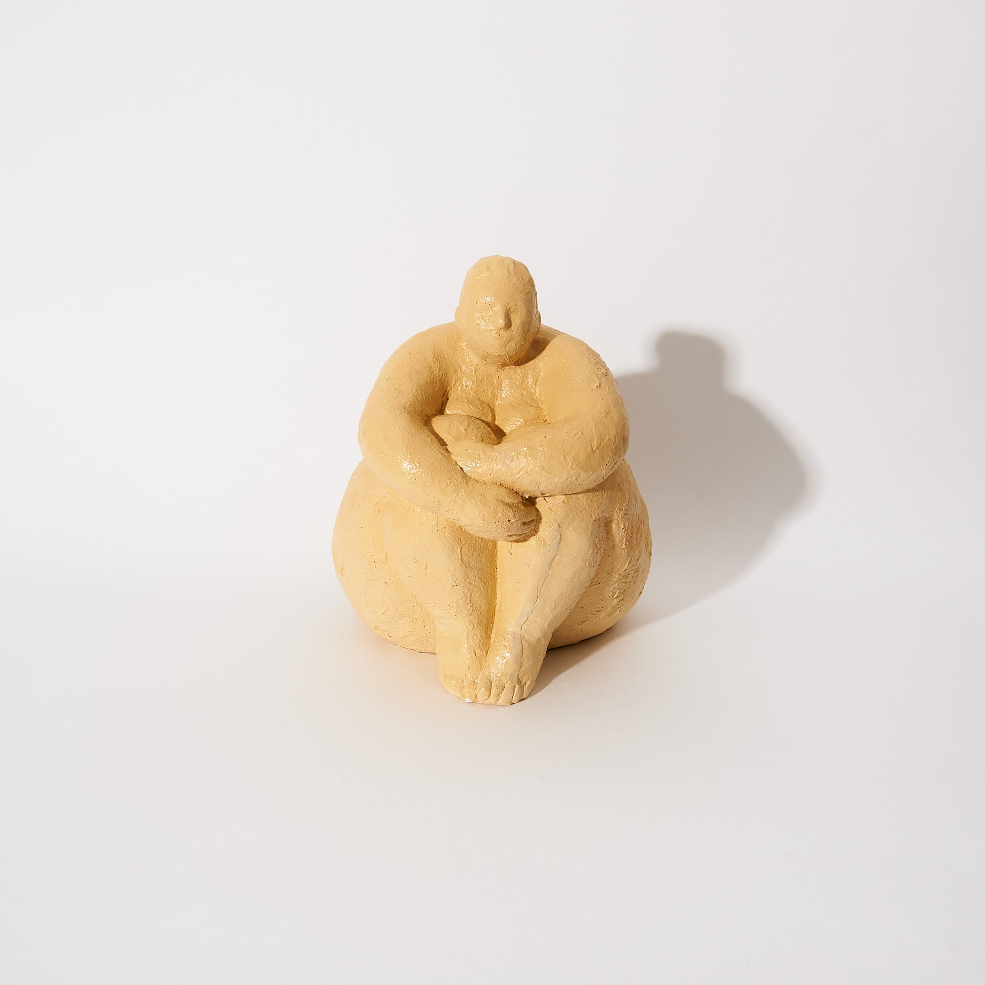 KimCa Decor Скульптура Женщина V1 в желтом цвете, глянцевая